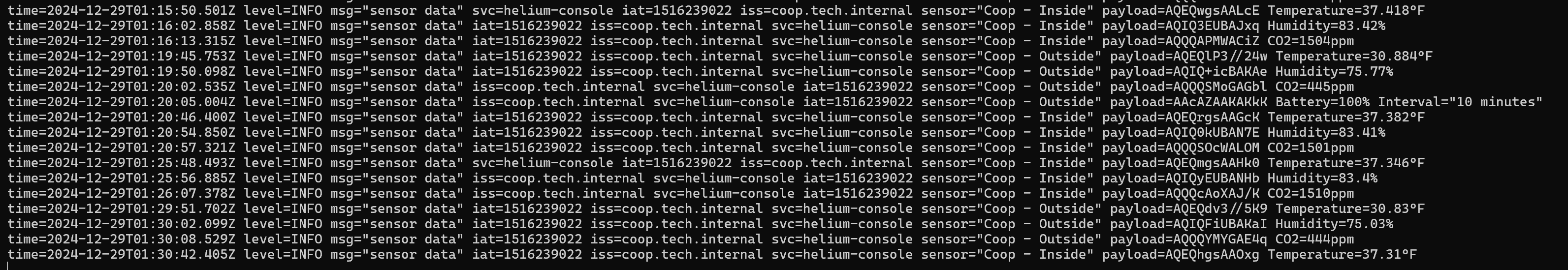 Kubernetes logs - Coop Info